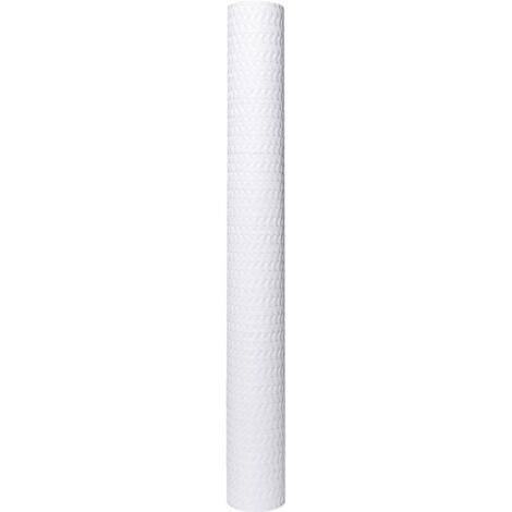 BalkonSichtschutz Weiß 500x100 cm Poly Rattan Balkon Sichtschutz