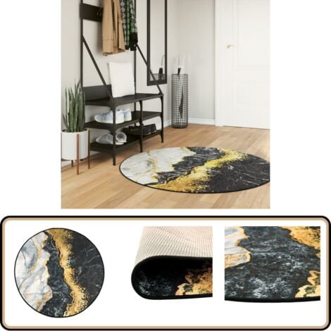 Waschbarer Teppich 60x120 Cm - Rutschfest & Modern Für Wohnzimmer & Schlafzimmer