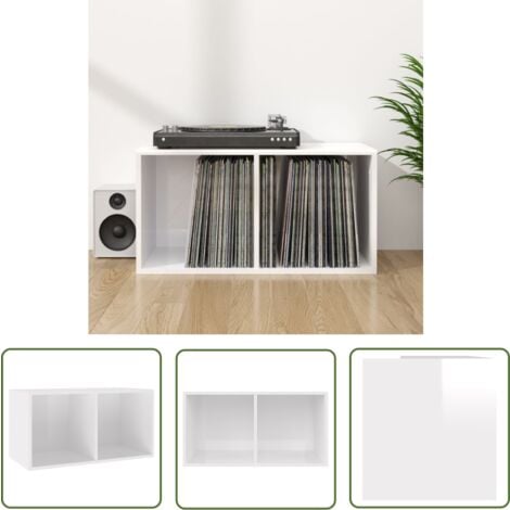Acryl Schallplatten Regal - Vinyl Aufbewahrung Transparent 35x33x16cm