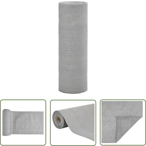 IDMarket Sichtschutzfolie 1,5x10 M Hellgrau – Verstärkt, 220 G/m², 95% Blickdicht