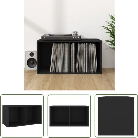 Uniclife Vinyl Schallplatten Box Faltbar - Aufbewahrung Für 120 LPs Mit Deckel & Griff