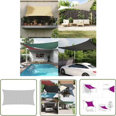 Sonnensegel Rechteckig 0,4x1,6m - UV-Schutz Segel Für Garten & Balkon