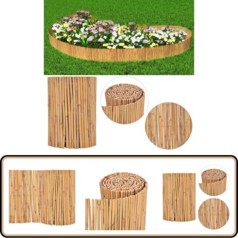 Gartenzaun Bambus 500 x 30 cm - Bambuszäunen - Gartenzaun - Holzzaun - Natürlicher Zaun - Gartenabgrenzung (1/5)