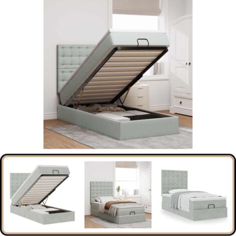 EasyCosy Spannleintuch Für Tiefe Matratzen 32cm - Bett 90cm Hellgrau