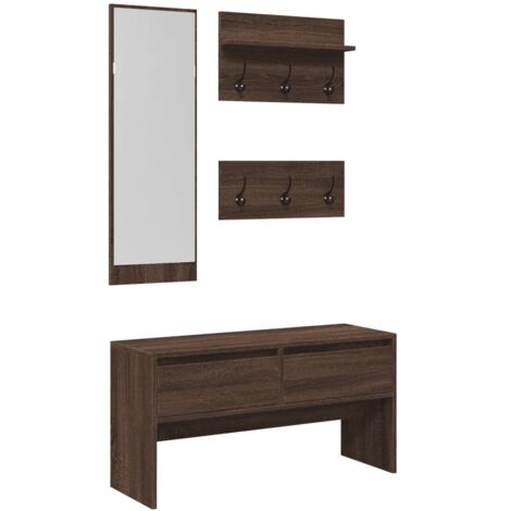 Garderobenset Mit Sitzbank VidaXL Flurmöbel Set 3- Produktbild-Vorschau 5