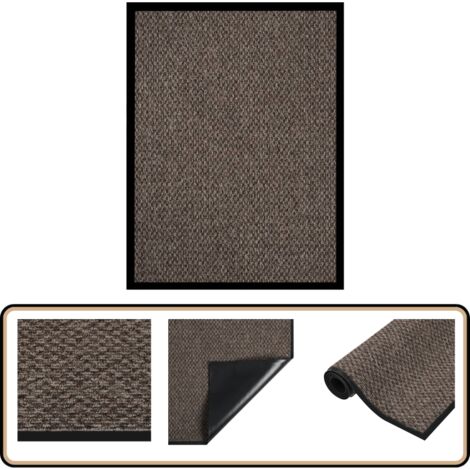 Fußmatte Beige 40x60 cm - Teppich - Fußmatte - Schlingenteppich - Rutschfest - Beige