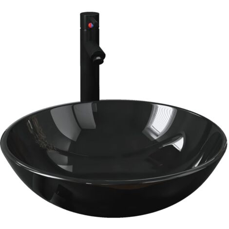 Badezimmer-Armatur Schwarz Matt – 10,2 Cm Mittelsitz, Mit Pop-Up-Ablauf, 360° Schwenkbar