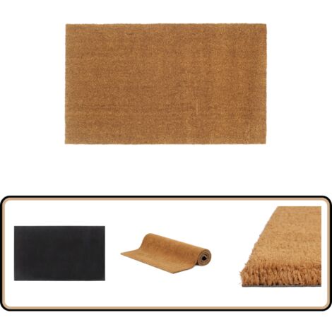 Fußmatte Natur 90x150 cm Kokosfaser Getuftet - Kokosfußmatte - Türmatte - Eingangsmatte - Outdoor Matten - Rutschfest (1/5)