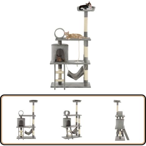 LOS ANDES Kratzbaum 80cm Mit Pflegebürste - Natürliche Sisal-Kratzsäule Für Katzen