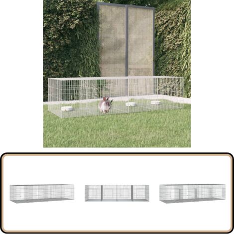 Gartenzaun Mit Tor – 81,3 Cm Hoch, 4 Paneele (2,5 M), Verzinkt, Für Hunde & Beete