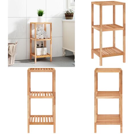 Badregal 36x36x79 cm Massivholz Nussbaum - Holzregal - Nussbaumregal ...