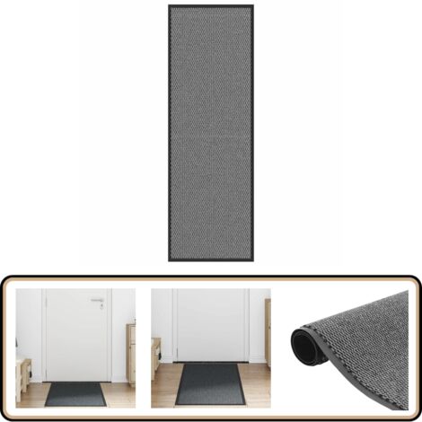 vidaXL Deurmat wasbaar 40x60 cm zwart