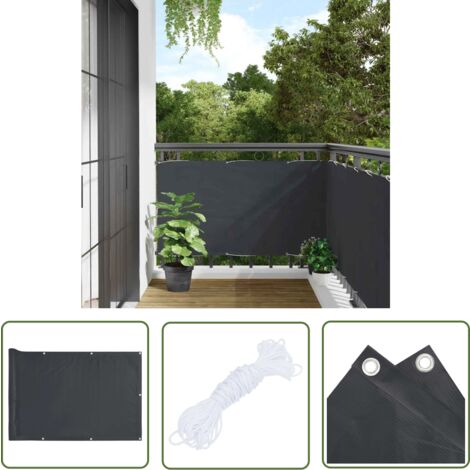 Balkon Sichtschutz Aus HDPE – 140x650 Cm, Wetterfest, Blickdicht, UV-Schutz In Braun