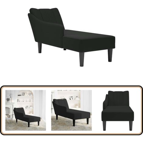 Chaiselongue Mit Nackenrolle Taupe Stoff Produktbild-Vorschau 4