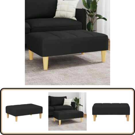 VdaXL Fußhocker, Stzhocker Dunkelgrau 60x60x36 Cm Stoff Und
