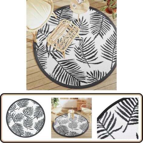 Homescapes Outdoor Teppich Rund 180cm - Wetterfest Mit Mandala-Muster