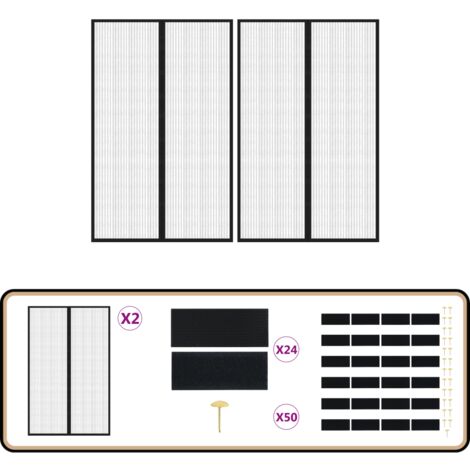 Premium Magnetischer Türvorhang – Isoliert, Schalldicht, Für Türen Bis 61x203 Cm