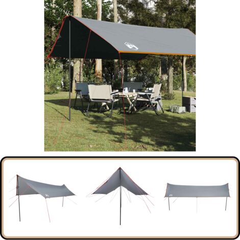 VidaXL Camping Tarp 400x700cm Blau-Grau - Wasserdichte Bodenabdeckung Für Outdoor