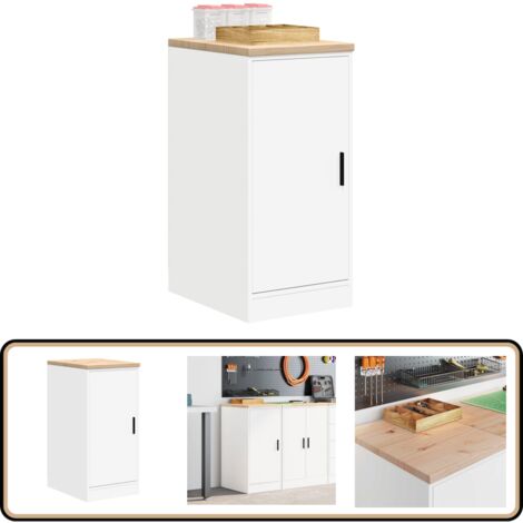 Bonusall Metall-Garagen-Schrank 183 Cm - 2 Türen, 4 Verstellbare Regale, 408 Kg Tragkraft, Schwarz