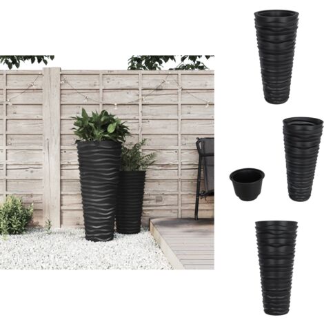 SOFE Fensterbank-Pflanzgefäße – 3er Set, Metall Mit Holzbox, Für Kräuter & Sukkulenten