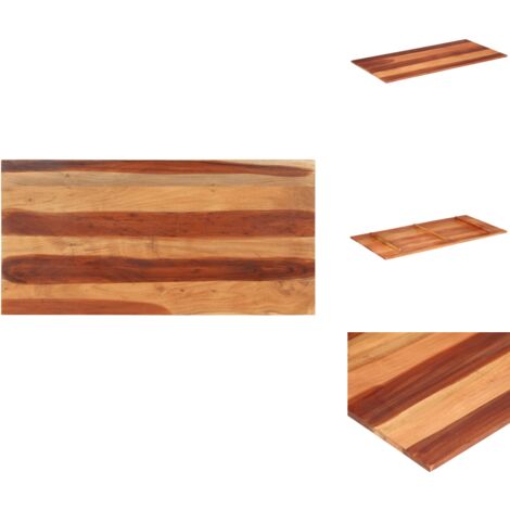 TJROO Massivholz Tischplatte 60x60cm - Mango Holz 15-16mm Stärke