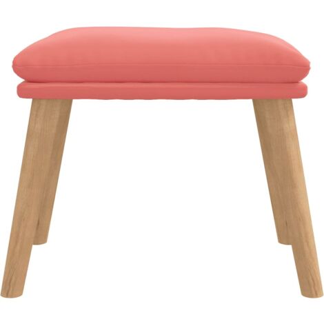 Sessel Mit Hocker Rosa Fußhocker Rosa 45x29,5x35 cm Samt - Samtsessel - Rosa Sessel ...