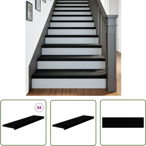 VidaXL Treppenstufen Eiche Massivholz - 16 Stück Dunkelbraun 90x25x2 Cm