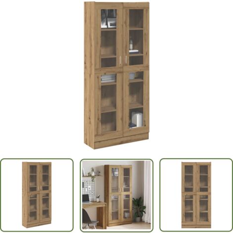 Vetrina Rovere Sonoma 82,5x30,5x185,5 cm Truciolare | Leroy Merlin