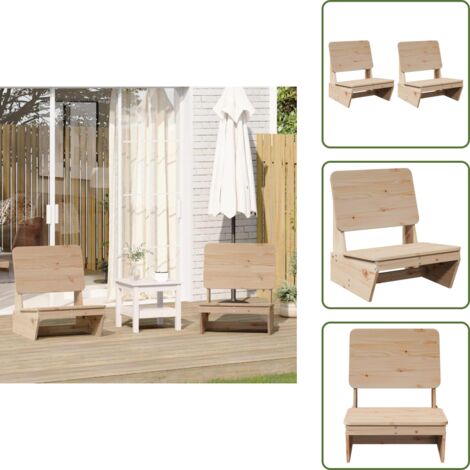 VIDAXL - Sedie Da Giardino 2 Pz Cuscini Motivo A Foglie Massello Di Teak 3062742 - 7