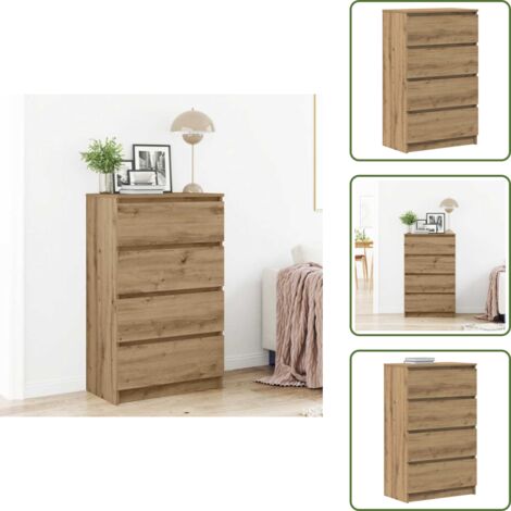 VidaXL Apothekerschrank Artisan-Eiche - 4 Schubladen 174,5 Cm