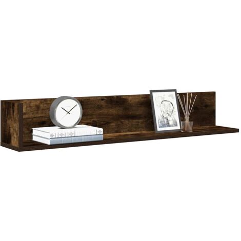 VidaXL Wandschappen 2 St 100x16,5x16,5cm Bewerkt Hou Artisanaal Eiken 815087235