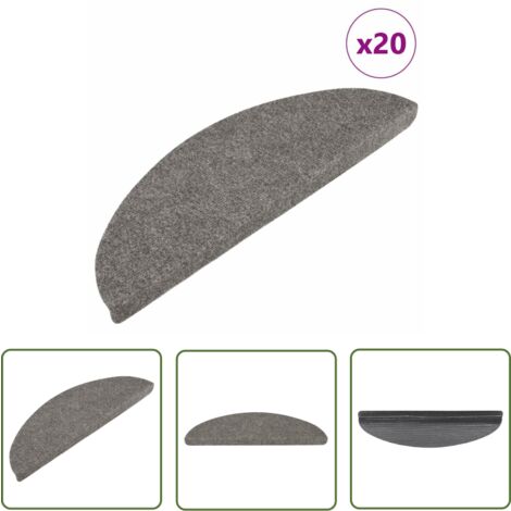 TTISJHK Stufenmatten 15-tlg. Set - Selbstklebend & Rutschfest 20×76 Cm