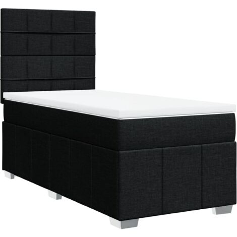 Ordellia Boxspringbett Mit Matratze, Schwarz, 100x2 Produktbild-Vorschau 3