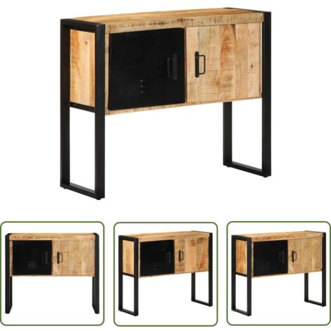 VidaXL Sideboard Aus Massivholz Mango - Vintage Konsolentisch Mit 2 Schubladen