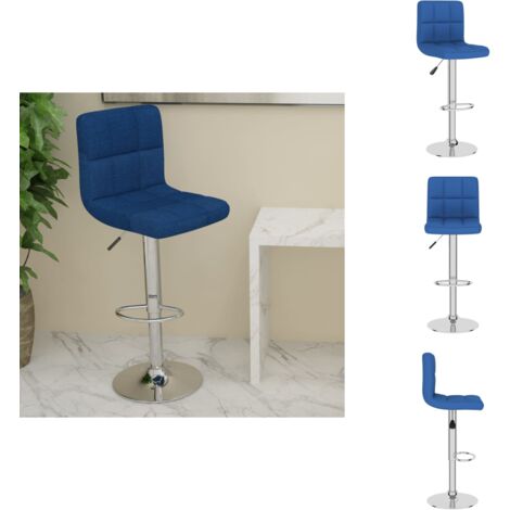 Barhocker Blau Stoff - Barhocker - Tresenhocker - Thekenhocker - Barstuhl