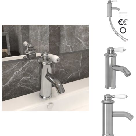 DP Bath Waschtischarmatur Nogal – Einhebelmischer, Hoher Auslauf – Inkl. Montageset & Anschlusschläuchen