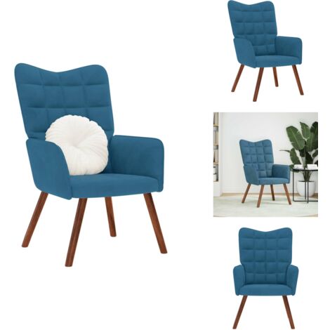 Garden Friend Relaxsessel Blau: Gemütlicher Sessel Aus Stahl & PVC Für Garten, Terrasse Oder Balkon