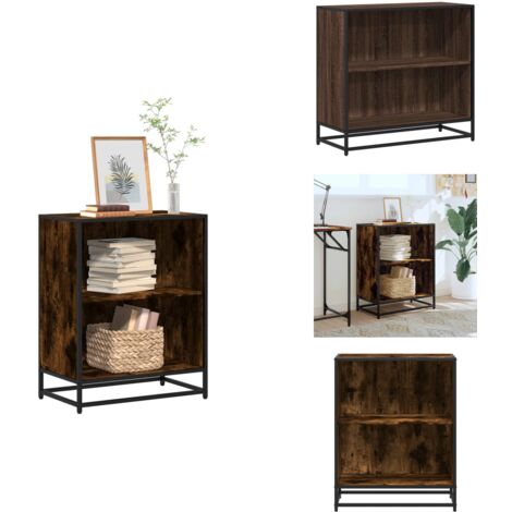 Bücherregal Räuchereiche 60x35x76 cm Holzwerkstoff - Bücherregal - Bücherregale - Raumteiler - Bücherschrank (1/5)