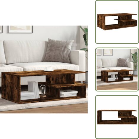 Couchtisch Räuchereiche 102x55x35 cm Holzwerkstoff - Couchtisch ...