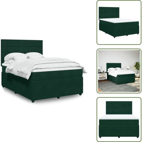 Boxspringbett 140x200 Grun