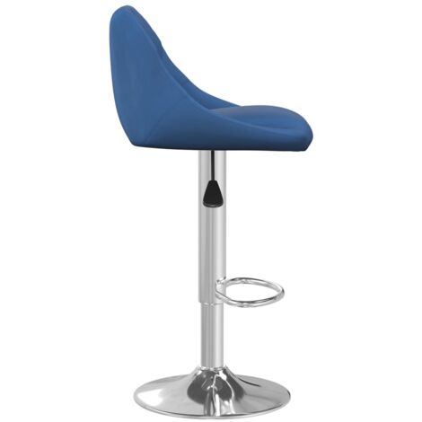 Barhocker Blau Samt - Barhocker - Tresenhocker - Thekenhocker - Barstuhl
