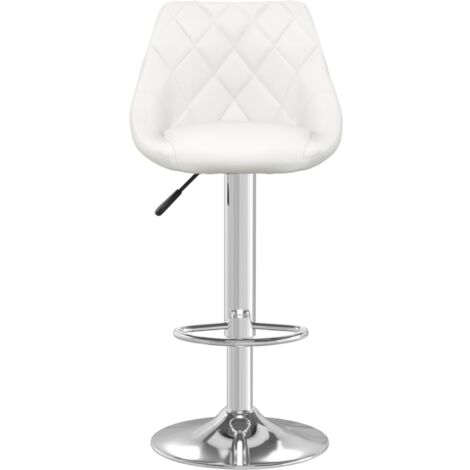 Barhocker Weiß Kunstleder - Barhocker - Tresenhocker - Thekenhocker - Barstuhl
