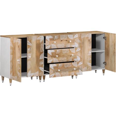 Sideboard 40x33x75 Cm Massivholz Mango VidaXL