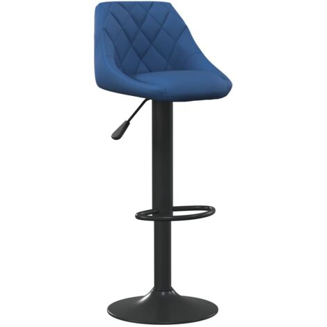 Barhocker Blau Samt - Barhocker - Tresenhocker - Thekenhocker - Barstuhl