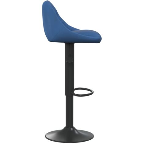 Barhocker Blau Samt - Barhocker - Tresenhocker - Thekenhocker - Barstuhl