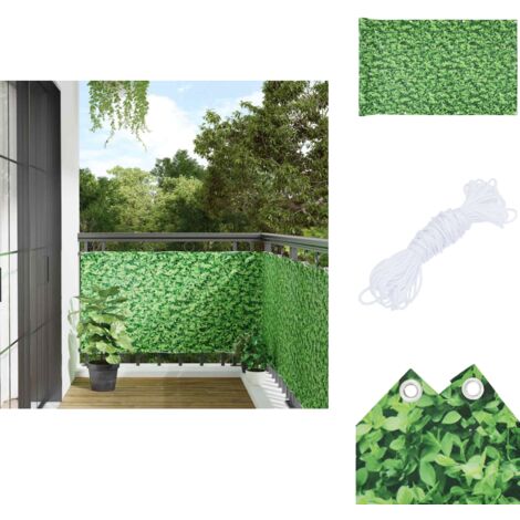 HAITAOSY Balkon-Sichtschutz 85x1000 Cm – HDPE, UV-beständig, Braun, Mit Alu-Ösen