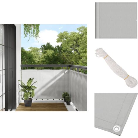 Balkon Sichtschutz 90x650cm – Dunkelgrüner Wind- & Sonnenschutz Für Garten, Pool & Terrasse, Inkl. Montagematerial