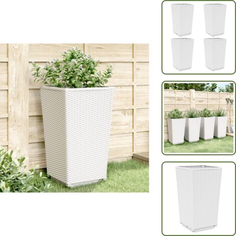 2friends Elegantes 2er-Set Pflanzkübel 50c Rund - Bluentopf Draußen