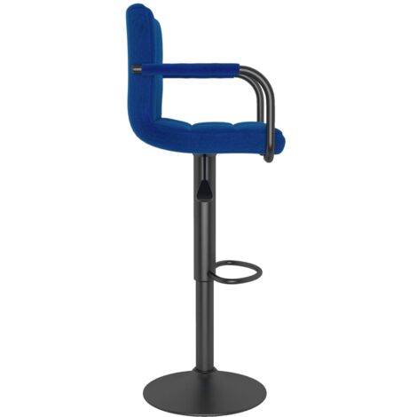 Barhocker Blau Stoff - Barhocker - Tresenhocker - Thekenhocker - Barstuhl