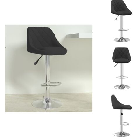 Barhocker Schwarz Samt - Barhocker - Tresenhocker - Thekenhocker - Barstuhl